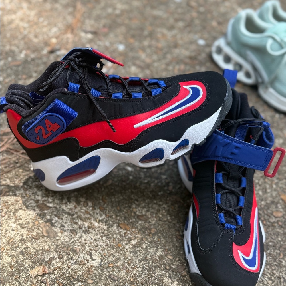 Nike Red and Blue Men's Sneakers